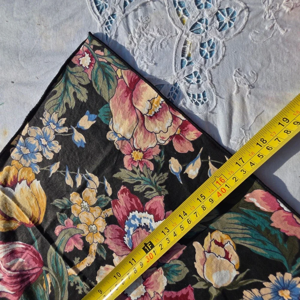 VTG Floral Placemat & Napkin Set of 6 Cottage Table Decor Dinner Party Blue Pink